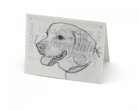 Beagle blank all-occasion pet notecard with envelope
